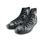 コンバース CONVERSE ALL STAR US SKULLSKATER HI オールスター US スカルスケーター HI ハイカット ドクロ 髑髏 骸骨 ガイコツ (ブラック(25cm〜))