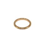 ティファニー TIFFANY&Co. リング・指輪 クラシックバンド 3Pダイヤモンド K18ピンクゴールド レディース