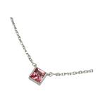 カルティエ CARTIER ネックレス タンク K18ホワイトゴールド/ピンクトルマリン レディース