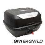 GIVI ジビ リアボックス モノロックケース トップケース 大容量 43L E43NTLD ベース付 カラー 未塗装ブラック 高品質 バイク用ボックス テールボックス