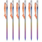 [Boundless Voyage] красочный titanium колок 6 шт. комплект 30cm палатка колок titanium сплав крепление, опора k кованый колок уличный кемпинг скала место твердый земля . земля брезент колок 