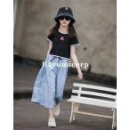 子供服 tシャツ 女の子 トップス キッズ 春夏 半袖 韓国子供服 Tシャツ カットソー こども服 ジュニア ベビー服 カジュアル コーデ シンプル おしゃれ 可愛い お