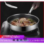 焦げ付き防止316ステンレス鋼フライパン/両面ハニカムステーキポット/油煙なし鍋/ステンレス鋼調理器具