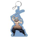 鬼滅の刃 グッズ フェイクレザー プリント キーホルダー 嘴平 伊之助 いのすけ T-KMTP-04