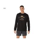  Asics FUJITRAIL Logo рубашка с длинным рукавом мужской гора рисунок casual рубашка полиэстер . пот скорость . материалы Trail уличный кемпинг легкий Trail гонки 