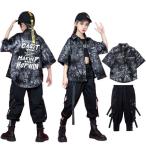 Kids танцевальный костюм выставить hip-hop рубашка слаксы длинные брюки .. лучший ребенок одежда девочка рубашка серый кнопка принт свободно половина воротник t