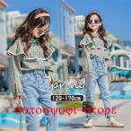  Корея ребенок одежда блуза весна новый продукт девочка tops в клетку рубашка оборка длинный рукав симпатичный стиль Корея ребенок одежда casual ученик начальной школы ученик неполной средней школы 120-170cm