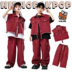  красный красный лучший брюки-карго Denim короткий рукав Kids танцевальный костюм выставить белый чёрный девочка мужчина ребенок ребенок tops брюки Dance одежда hip-hop ji