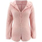 HHeFei ファッション長袖ソリッドカラー豪華ジッパーフード付きフェイクスーツカジュアルウィンター暖かいショートボディスー(sd04409)