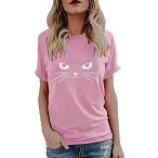 Tシャツ半袖レディーストップスクル...