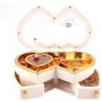 回転するバレリーナ置物バレリーナオルゴール オルゴール 小さな女の子のためのバレリーナ音楽ジュエリーボックスホームジュエリー(ws147)