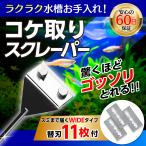 コケ取り スクレーパー 46cm プロレイザー 46cm 替え刃11枚付 アクアリウム 水草 苔 水槽 掃除 クリーナー 簡単