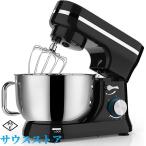 スタンドミキサー 6L大容量 静音設計 15分タイマー アタッチメント3種付属 卓上型 業務用 家庭用