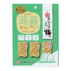 [8袋セット]中野物産 こんにゃくせんべい おしゃぶり昆布梅味 15g 送料無料(沖縄県・離島を除く)