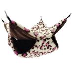 fu. удача роскошный . хомяк гамак мелкие животные для гамак домашнее животное bed спальный мешок птица для клетка .... теплый гнездо 2 слой .. флис крюк имеется леопардовая расцветка 