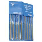 No.6 10本 平 広島 ヤスリ広島鑢製造所 03-1001 日本製 #6魚地球印精密ヤスリ 平10本組