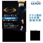 【メール便送料無料】GUNZE RIZAP 接触冷感 はいて歩いてカロリー消費アップ 着圧レギンス サマータイプ 10分丈 スポーツ グンゼ ライザップ提携#W2 01-RZF202[