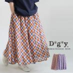 【クリアランス価格】【送料無料】 D*g*y コットンローン マドラスチェック フレアー スカート 春 夏 秋 ボトムス dgy デコカンパニー ディージーワイ 88-D5864