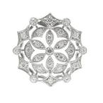 ラペルピン ブローチ PT900プラチナ ダイヤモンド ピンバッジ ピンブローチ タックピン タイピン タイニーピン ネクタイピン 透かし ミル打ち 天然石 プレゼント