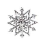 PT900プラチナ ラペルピン ブローチ 雪の結晶 スノーフレーク モチーフ 雪印 ダイヤ ピンバッジ ピンブローチ タックピン タイピン タイニーピン ネクタイピン