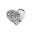 PT900プラチナ ラペルピン ブローチ ハート ダイヤ ダイヤラペルピン パべ風 ピンバッジ ピンブローチ タイピン タイニーピン ネクタイピン 天然石 プレゼント