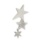 ラペルピン ブローチ K18ホワイトゴールド イエローゴールド ピンクゴールド 星 スター ダイヤモンド 三ツ星 ピンバッジ ピンブローチ タイピン ネクタイピン