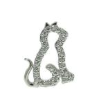 SV925シルバーラペルピンねこ猫...
