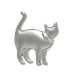 ラペルピンブローチSVシルバーねこ...