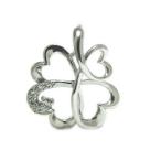 ラペルピン ブローチ SVシルバー クローバー ハート 四つ葉 お花 フラワー ピンバッジ ピンブローチ タックピン タイピン タイニーピン ネクタイピン プレゼント