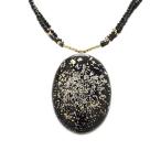 蒔絵ペンダントネックレス金箔純金伝...