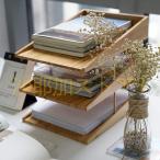 書類整理 木製A4ペーパートレイオフ