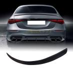 カーボン製リアトランクスポイラー  メルセデスベンツ Sクラス W223 2021-2022 S450L S500 S580 セダン 4ドア リアスポイラー ウイングリップ ファ