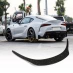 ドライカーボン鍛造パターン リアトランクスポイラー トヨタ スープラ GR A90 A91 2019-2022 リアブーツリッド ダックビル ハイキックウィング リップ ファク