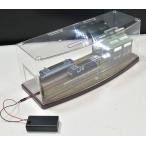 ショッピング照明 【期間限定大特価】鉄道模型 ジオラマ展示台 Ｎゲージ用 ケース付 TOMIX機関庫3線ヤード灯LED照明付(34x13xH13cm)