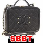  Chanel CCfili Gree 2WAY косметичка плечо имеется сумка чёрный черный черная икра s gold G металлические принадлежности косметика сумка CHANEL подлинный товар up sbbt