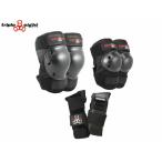  Triple eito протектор Junior 3 позиций комплект triple eight T8 Jr SAVER PROTECTIVE 3-PACK BLACK скейтборд колено накладка список защита колени локти запястье Kids 