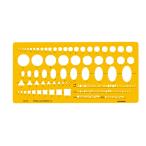 uchida шаблон [1-843-0140] комбинирование линейка No.140