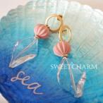 Yahoo! Yahoo!ショッピング(ヤフー ショッピング)【メール便発送】【390円】ゴールド×クリアピアス/春夏/ピンク/セール