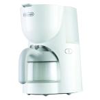 デロンギ ドリップコーヒーメーカー トゥルーシリーズ 紙フィルター不要 4杯 ホワイト CM200J-WH