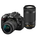 Nikon цифровой однообъективный зеркальный камера D5300 AF-P двойной zoom комплект черный D5300WZ3