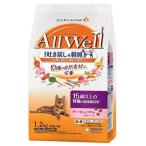 ショッピングわけアリ 【在庫処分】[70]  ユニ・チャーム オールウェル 10種の自然素材 15歳以上の腎臓の健康維持用 サーモン＆ツナ味 (1.2kg) キャットフード ドライ