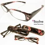 SALE リーディンググラス(老眼鏡)花柄ラインストーンプラスチックケース☆定型外郵便で送料無料お届け