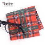 ≪おしゃれで可愛い眼鏡拭き♪≫チェック柄（レッド×グリーン）眼鏡小物 雑貨 おしゃれ プレゼント