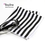 ≪おしゃれで可愛い眼鏡拭き♪≫ストライプ柄（ブラック）  眼鏡小物  雑貨  おしゃれ  プレゼント ラッピング無料 母の日 敬老の日 父の日