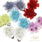 Yahoo! Yahoo!ショッピング(ヤフー ショッピング)【セール価格につき返品交換不可】お花　フラワー　イヤリング　ラインストーン　クリップイヤリング