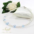 Yahoo! Yahoo!ショッピング(ヤフー ショッピング)【セール価格につき返品交換不可】パール ショートネックレス 蝶モチーフ ビーズ/ フォーマル 結婚式  パーティ