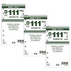 まとめ買い レイメイ藤井 システム手帳 111 徳用リフィル バイブルサイズ 無地 ホワイト 3個セット [02] 〔合計1100円以上で購入可〕