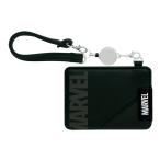 MARVEL чехол для пропуска черный симпатичный ученик начальной школы мужчина девочка катушка имеется детская одежда посещение школы чехол для проездного билета [02] ( всего 1100 иен и больше . покупка возможно )