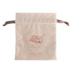  велюр мешочек .. палочки для еды .. белый атлас лента бардачок . вдавлено . роскошный сверху товар retro симпатичный Gakken стойка полный [01] ( всего 1100 иен и больше . покупка возможно )