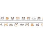  прозрачный лента 7mm ширина .. кошка прозрачный PET материалы иллюстрации продолжение рисунок наклейка блокнот декоративный элемент симпатичный ma Индия wave [01] ( всего 1100 иен и больше . покупка возможно )